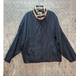 Cutter Buck Mens Navy Blue Full Zip‎ Lightweight Jacket  Large Windbreaker